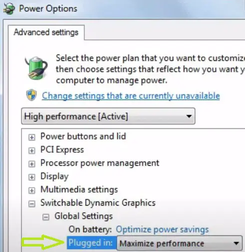 plugged in max performance