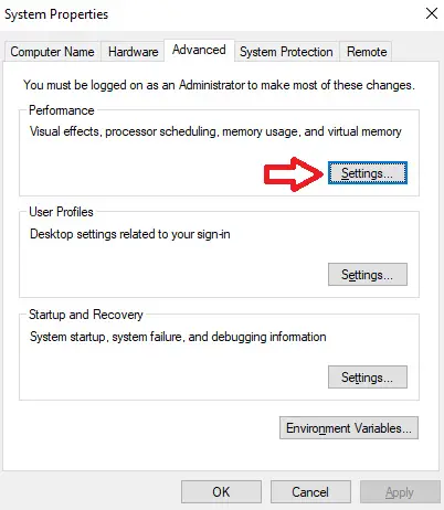 system properties