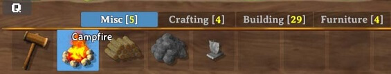 crafting campfire