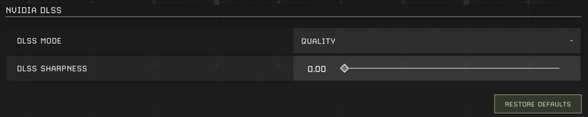 Icarus DLSS Sharpness