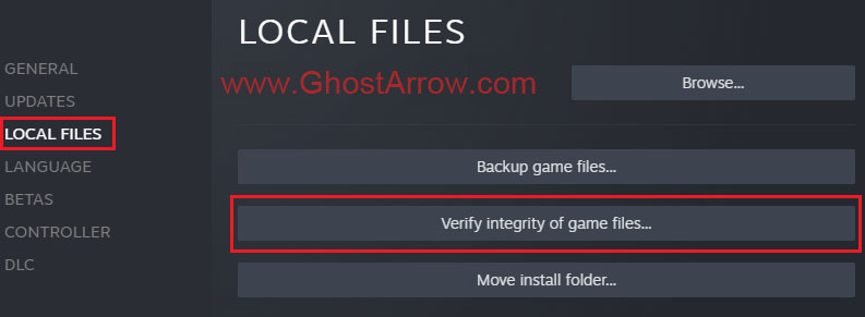 Verify Integrity of Game Files