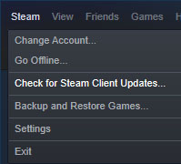 Check for Steam Client Updates