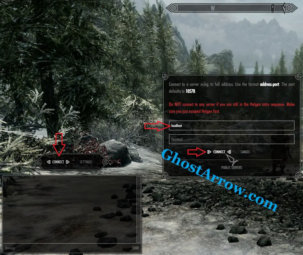 Connect to Skyrim Server
