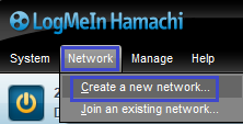 Hamachi Create a New Network