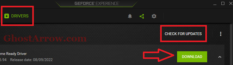 Updating NVIDIA GeForce Experience