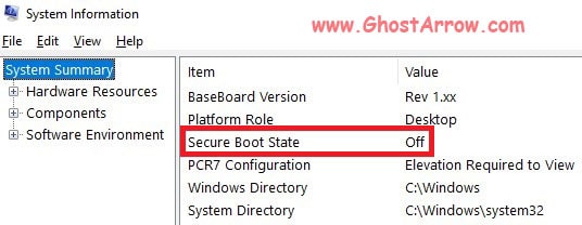 Secure Boot State