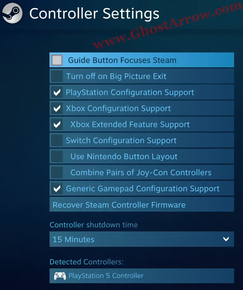 PlayStation, Xbox, Generic Gamepad Steam Support