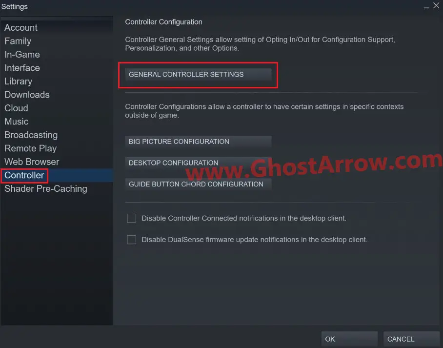 Steam Controller Settings