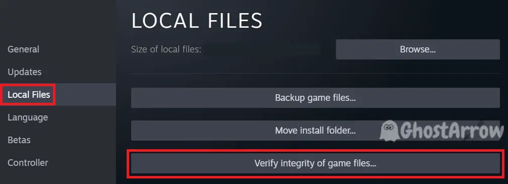 Steam Verify Integrity of Game Files