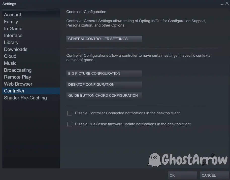 General Controller Settings